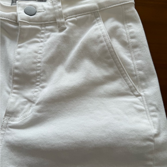 Everlane White High Rise Wide-Leg Cropped‎ Pants - Picture 3 of 5
